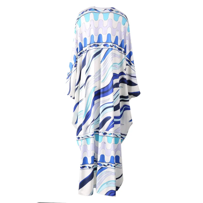 Women's Clothing Elegant Dress Robe Casual Comfortable Breathable Long Vestidos Fashion Loose Round Neck Printed Dress New - Image 2