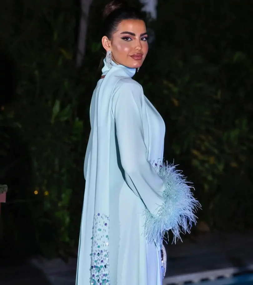 customized Sky Blue Prom Dresses Celebrity Party Dresses Contrast Color vestidos de ocasião Formal Evening Gowns